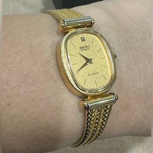 SEIKO Exceline Women’s Vintage Gold Plated Watch in excellent condition